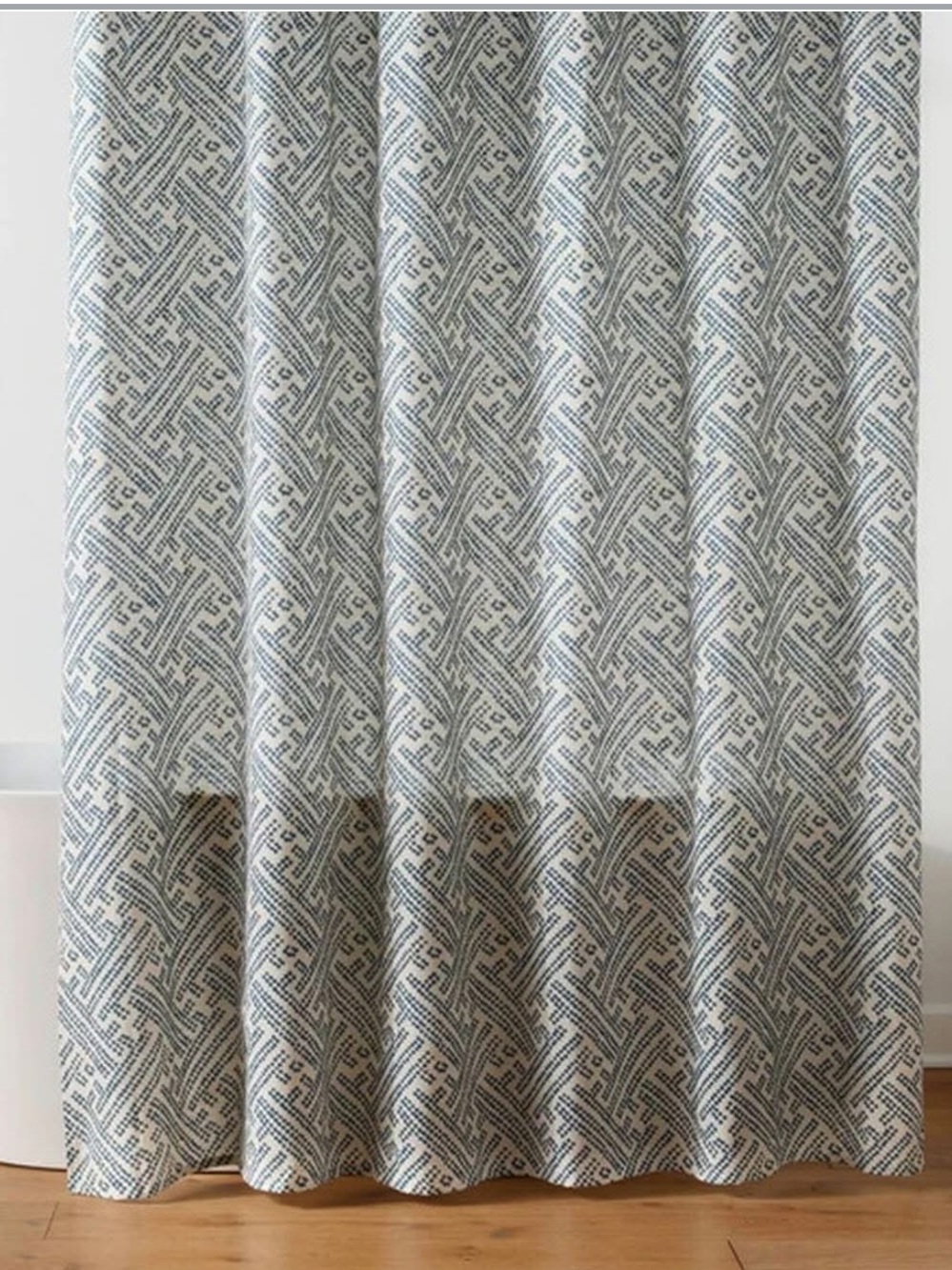 Threshold Shower Curtain Blue Dot Geometric Print - 72" x 72" - NEW